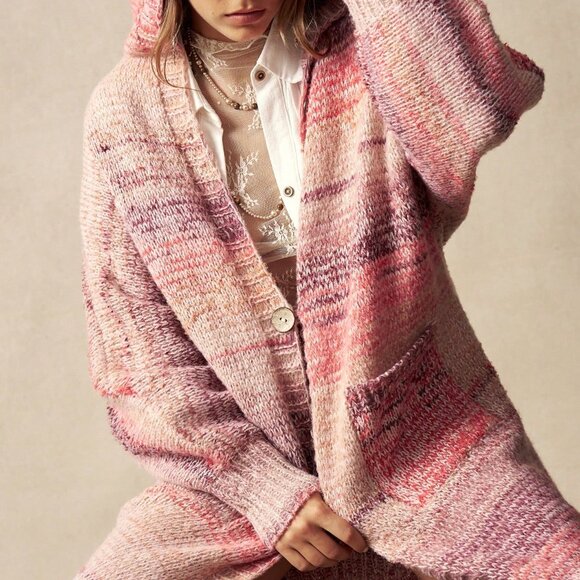 Multicolor Boho Women's Batwing Sleeve Cardigan - Picture 7 of 8